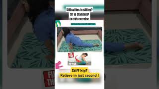 Stiff hip  Try these exercises part3physiotherapy hip pain sciatica nerve Compression [upl. by Lleynad605]