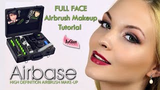 AIRBASE Full Face Airbrush Makeup Tutorial Bridal Glam  Trucco Aerografo con Airbase [upl. by Suzy484]