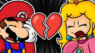 Mario and Peach BREAK UP Shorts [upl. by Nosyd]