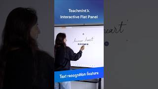 Interactive Flat Panel with AIPowered Whiteboard  Featuring Text Recognition Technology [upl. by Benioff381]