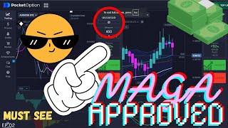 5 Second Strategy  Pocket Option Live Account Update Ep02  MAGA Approved HFX TRADING [upl. by Inar648]