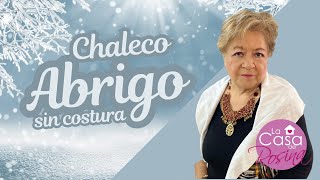 DIY  ABRIGO CHALECO SIN COSTURAS [upl. by Dorothi262]