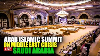 RIYADH SAUDI ARABIA  Joint Arab Islamic Summit on middle east crisis  Israel Gaza  Lebanon War [upl. by Avie]