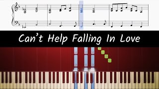 Haley Reinhart  Cant Help Falling In Love  How to play piano part [upl. by Duthie]