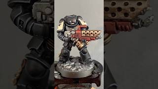 Black Templar Infernus Space Marine painting process warhammer warhammer40k 40k painting paint [upl. by Allix]