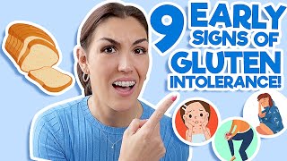 Gluten Intolerance Symptoms 9 EARLY SIGNS You Are Gluten Intolerant NonCeliac [upl. by Mattias]