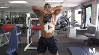 Kettlebell Upright Rows For Big Shoulders and Burning Fat  Workout Tip [upl. by Tilden972]