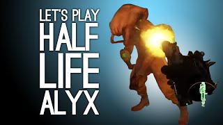 HalfLife Alyx VR Gameplay WRESTLING HEADCRABS MANHANDLING ZOMBIES DRAWING FACES [upl. by Daza]