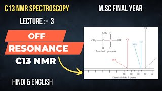 Off resonance decoupled c13 nmr in hindi  Off resonance decoupled c13 nmr  offresonance [upl. by Ann-Marie629]