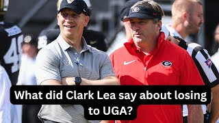 Clark Leas postgame comments after losing to UGA [upl. by Ness219]