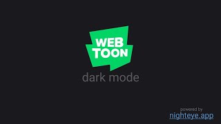 How To Enable WebToon dark mode [upl. by Jaret685]