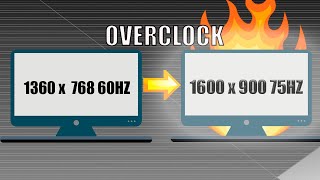 COMO PONER CUALQUIER RESOLUCIÓN EN TU MONITOR OVERCLOCK FULL3ST [upl. by Salazar]