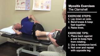 Myositis Exercises Clamshell V5 1 [upl. by Mancino310]