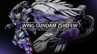 【SDARK】MG1100 WING GUNDAM ZERO EW VerKA飞翼零式EW 运输装置还原！Gundam Custom Build ウイングガンダムゼロ（EW）XXXG00W0 [upl. by Ellertal]