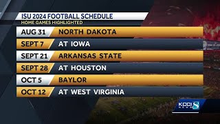 Iowa State announces 2024 football schedule [upl. by Etnemelc]