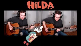 Hilda Theme  Acoustic Guitar Cover  Free Tabs Jacob Neufeld [upl. by Esilenna]