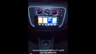 Central Multimídia MP5 Pro 625quot 1din Tela NAVPRO caskabrasil multimídia 1din somautomotivo [upl. by Osanna]