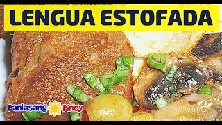 Lengua Estofada Ox Tongue Stew with Mushroom and Olives [upl. by Annairdna394]