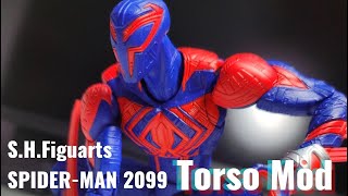 Improve Torso Articulation Movement  SHFiguarts SpiderMan 2099 Torso Mod [upl. by Sirapal]