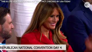 Donald Trump thanks wife Melania during speech at 2024 RNC for letter calling for national unity [upl. by Noet]