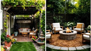 Beautiful examples of garden and backyard landscaping Terraces gazebos patios fireplaces [upl. by Jonette]