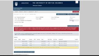 UBC Course Schedule Worklist Overview [upl. by Aivila]