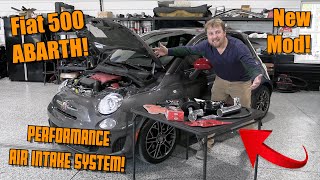 Installing an Upgraded Performance Air Intake System on My Fiat 500 Abarth [upl. by Giles]