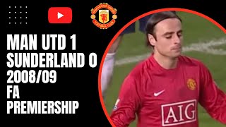 Man Utd 1 Sunderland 0  200809 FA Premiership [upl. by Ariak673]