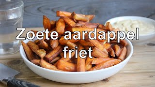 Zoete aardappel friet maken [upl. by Stevena]