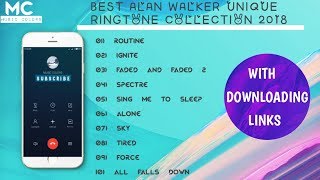 Top 10 ringtones of Alan Walker 2018  Best ringtone collection of Alan Walker 2018  Music Colors [upl. by Katheryn87]