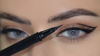 تعليم طريقة رسم الايلينر المزدوج ايلاينر الهبة Eyeliner tutorial [upl. by Aehtela]