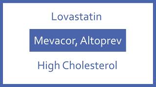 Lovastatin Pronunciation  Generic Name Brand Name Indication Top 200 Drugs PTCB PTCE NCLEX [upl. by Noxas]