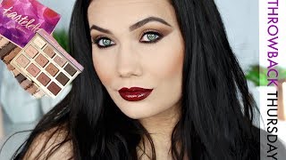 Matte Smokey Eye  Glossy Red Lips  TBT Tartelette IN BLOOM Makeup Tutorial [upl. by Einafpets]