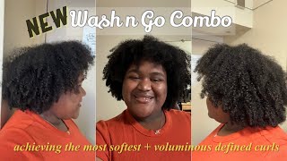 Cream  Gel Wash n Go  how to achieve the softest defined curls  Natural Hair Chronicles [upl. by Aihgn]