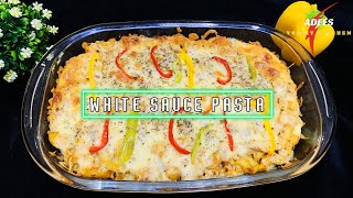 Baked Pasta recipe with chicken by Adees yummy kitchen  White Sauces Pasta Easy Steps ADEES YUMMY [upl. by Timus]