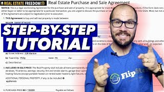 How To Fill Out A Real Estate Purchase And Sale Agreement [upl. by Baily905]