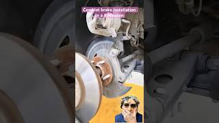 Brake installation bmw engine mechanist mechanicshorts [upl. by Iilek]