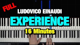 HOW TO PLAY  LUDOVICO EINAUDI  EXPERIENCE PIANO TUTORIAL LESSON [upl. by Amyas31]