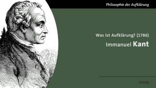 Immanuel Kant  Was ist Aufklärung Lesung [upl. by Nivlak]