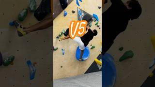 V5 Boulder Problem 🟠 fitness fitness climbing motivation rockclimbing love gym funny subs [upl. by Absalom]