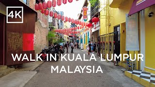 Day walk in Kuala Lumpur Malaysia  China town KL Petaling Street Market Central Market 4k [upl. by Wenz]