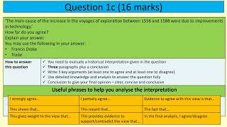 EdExcel GCSE History  Early Elizabethans 15581588  Exam Walk Through  Paper 2 [upl. by Ennoira907]