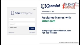 Questel Orbit Assignee Based Charts [upl. by My]