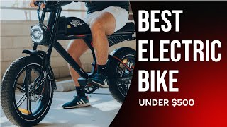 Top 5 Best Electric Bikes Under 500 in 2024  Best Budget EBikes on Amazon [upl. by Nalod]