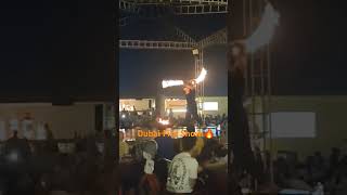 Dubai Fire Show in Desert 🔥🔥 [upl. by Norrag653]