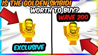 Is The New Exclusive Golden Skibidi Worth It to Buy TOILET TOWER DEFENCE [upl. by Ted]