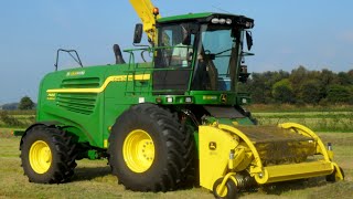 Loonbedr Entjes BV Hakselen met  John Deere 7480 ProDrive [upl. by Egide]