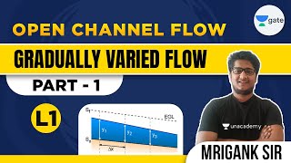 Gradually Varied Flow  1  L  1  Open Channel Flow  GATE2022  Mrigank Sir [upl. by Aradnahc79]