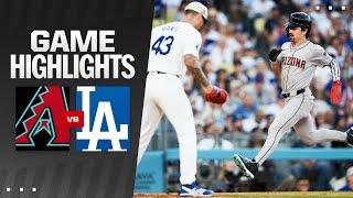 Dbacks vs Dodgers Game Highlights 7424  MLB Highlights [upl. by Eisler]