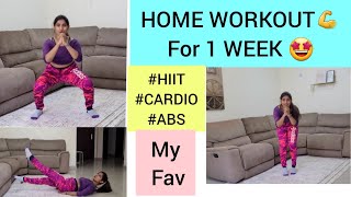 HOME WORKOUT  My Personal Favorite Workouts for fast WEIGHTLOSS [upl. by Persian]